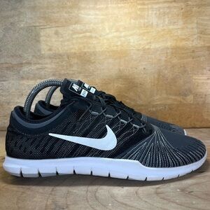 Nike Flex Adapt TR Womens Size 8.5 Running Shoes Sneakers Black White 831579-001